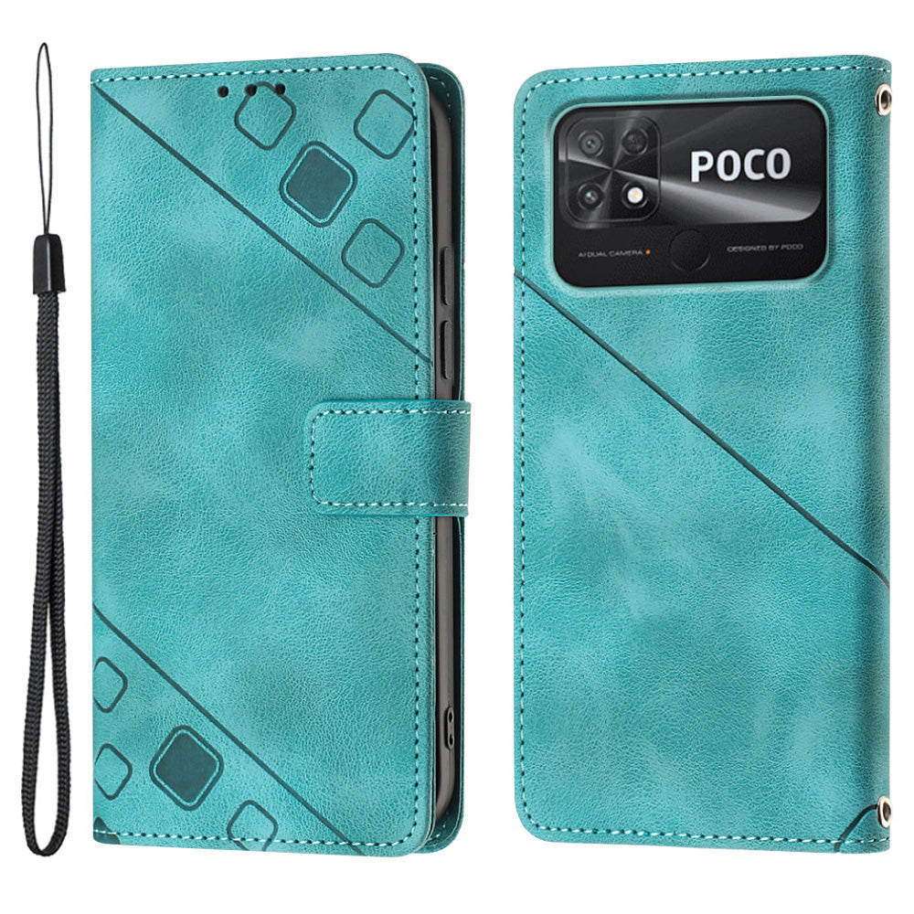 PT005 YB Imprinting Series-6 Phone Case for Xiaomi Poco C40 4G Flip Stand PU Leather Phone Cover with Wallet PT005 YB Imprinting Series-6 Phone Case for Xiaomi Poco C40 4G Flip Stand PU Leather Phone Cover with Wallet